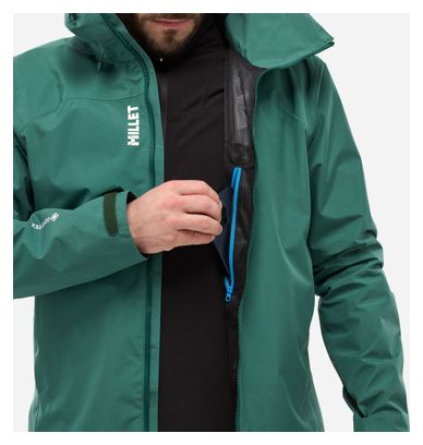Chaqueta impermeable Millet Seneca Gore-Tex 2L Verde para hombre