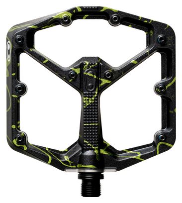 Crankbrothers Stamp 7 Large - Splatter Edition Lime Green