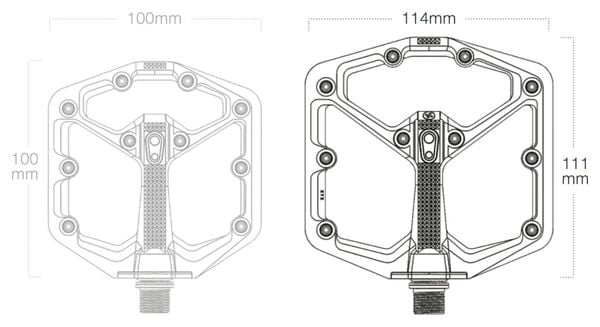 Crankbrothers Stamp 7 Large - Splatter Edition Lime Green