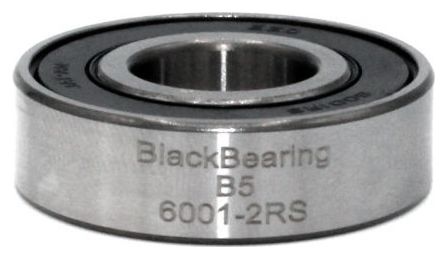 Black Bearing 6001-2RS 12 x 28 x 8 mm