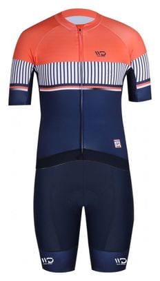 Maillot de cyclisme femme NAVY blanc/vert