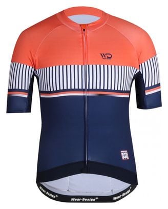 Maillot de cyclisme femme NAVY blanc/vert