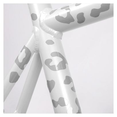 Bookman Reflective Leopard Print Aufkleber (1 Blatt) Grau Weiß