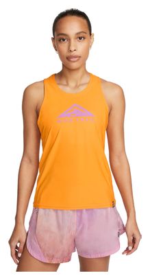 Camiseta de Tirantes Nike Dri-Fit Trail Naranja Mujer