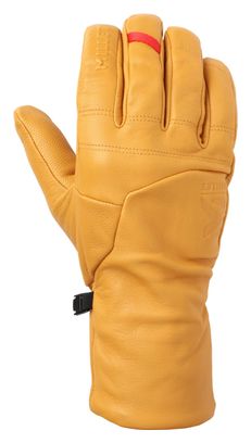 Millet Leather Sherpa Yellow Long Gloves