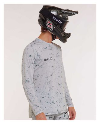 Langarmtrikot Race Grau/Grün