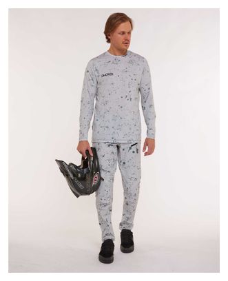 Langarmtrikot Race Grau/Grün