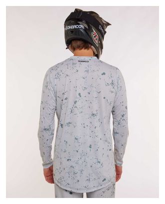 Langarmtrikot Race Grau/Grün