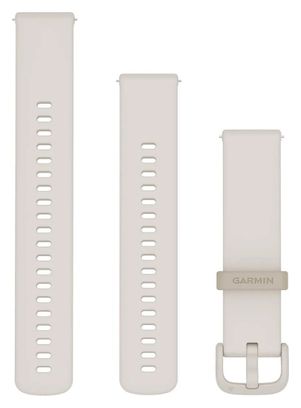 Muñequera de silicona de 20 mm de liberación rápida Garmin Blanco marfil