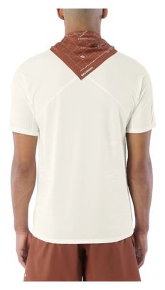 Camiseta de running Salomon Sense Aero Graphic blanca para hombre