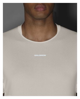 Camiseta de running Salomon Sense Aero Graphic blanca para hombre