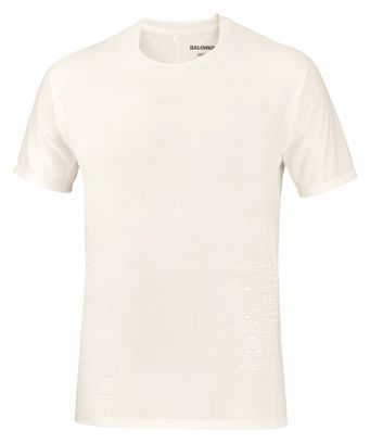 Camiseta de running Salomon Sense Aero Graphic blanca para hombre