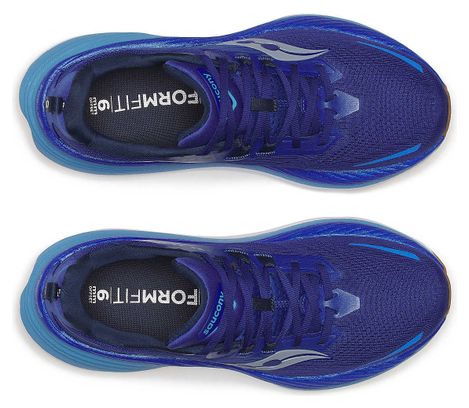 Saucony Hurricane 24 Laufschuhe Blau/Gelb Herren