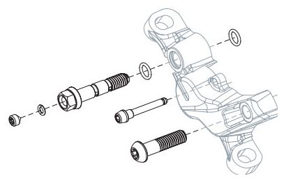 Kit de tornillos para pinzas Sram Guide R / RS