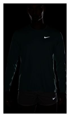 Maglia a maniche lunghe Nike Miler Uomo Verde