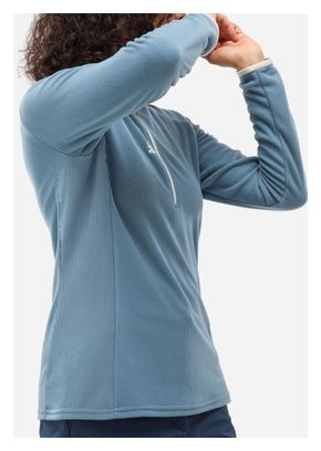 Polaire Millet Ubic Lightgrid 1/2 Zip Bleu Femme
