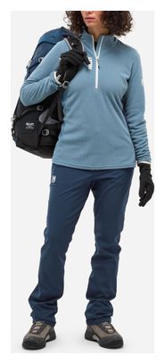 Polaire Millet Ubic Lightgrid 1/2 Zip Bleu Femme