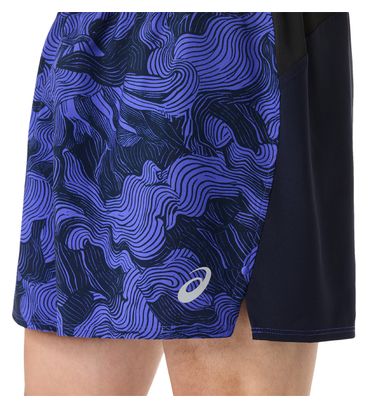Asics Fujitrail All Over Print Blue Men's Shorts
