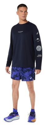 Asics Fujitrail All Over Print Blue Men's Shorts