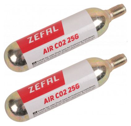 Kit de réparation 2 cartouches CO2 Zefal Blister 25 G