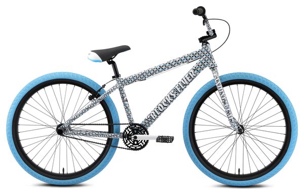 Wheelie Bike SE Bikes Blokken Flyer 26'' Blauw/Wit