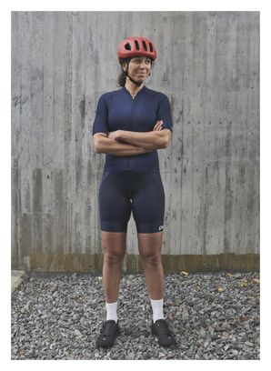 Poc Pristine Turmaline Women's Short Sleeve Jersey Navy