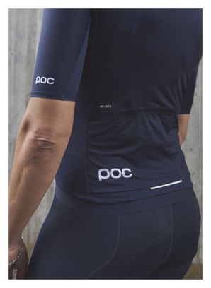 Poc Pristine Turmaline Women's Short Sleeve Jersey Navy