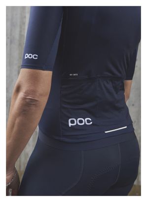 Poc Pristine Turmaline Women's Short Sleeve Jersey Navy Blue