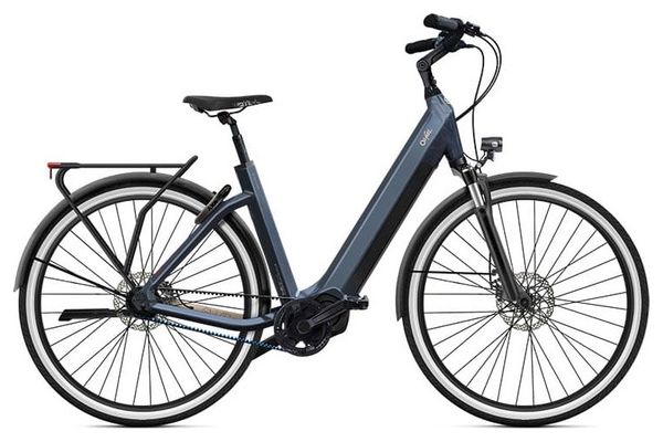 Electric City Bike O2 Feel iSwan City Boost 8.1 Univ Shimano Nexus Inter 5-E Di2 5V 432 Wh 28'' Gris Anthracite