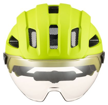 Casco da città Uvex Stride Visor Mips verde lime