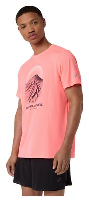 Maglietta da trail Asics Fujitrail con logo rosso da uomo