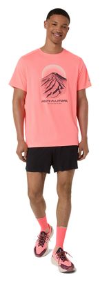 Maglietta da trail Asics Fujitrail con logo rosso da uomo
