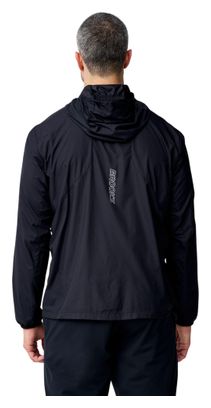 Chaqueta cortavientos Brooks Canopy Packable negra para hombre
