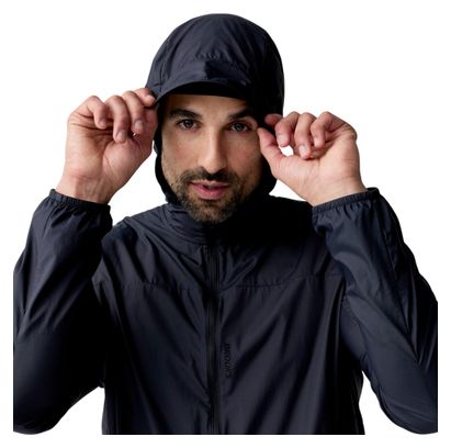 Chaqueta cortavientos Brooks Canopy Packable negra para hombre