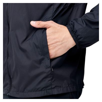 Chaqueta cortavientos Brooks Canopy Packable negra para hombre