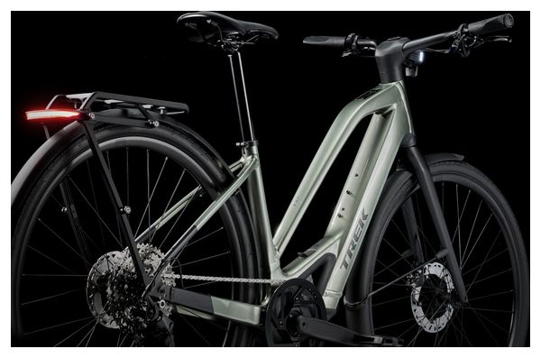 Vélo de Ville Électrique Trek FX+ 7 Mid-Step Shimano Cues 10V 360Wh 700mm Vert 2025 - Vélo d'Exposition