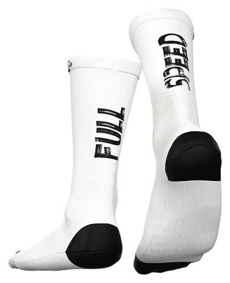 Chaussettes de Cyclisme Respirantes - Blanc / Full Speed