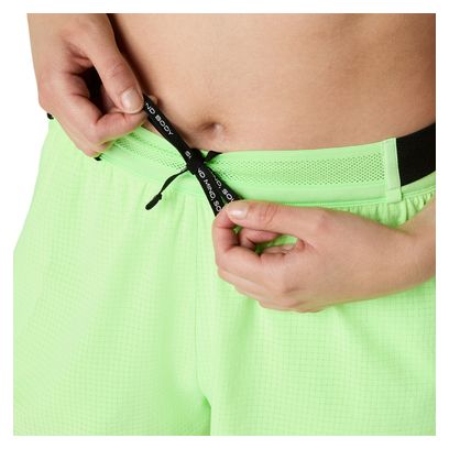 Short Splité Asics Metarun Vert Femme