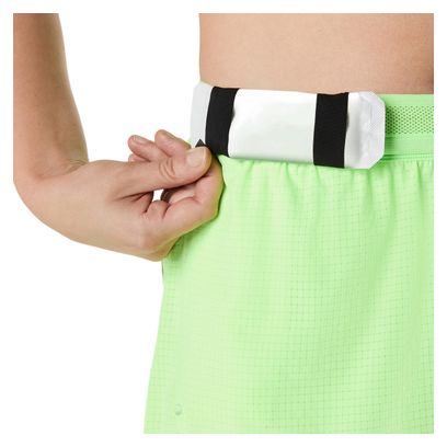 Short Splité Asics Metarun Vert Femme