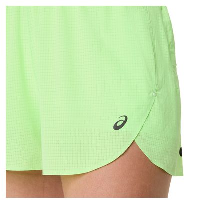 Short Splité Asics Metarun Vert Femme