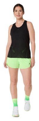 Short Splité Asics Metarun Vert Femme