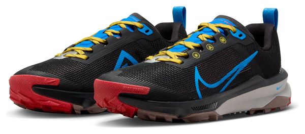 Nike React Terra Kiger 9 Black Blue Yellow Women's Trail Running Shoes