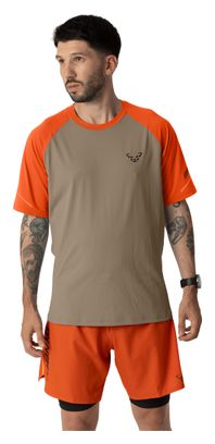 Dynafit Alpine Pro Trail-T-Shirt für Herren, beige/orange