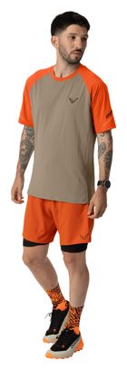 Dynafit Alpine Pro Trail-T-Shirt für Herren, beige/orange