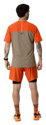 Dynafit Alpine Pro Trail-T-Shirt für Herren, beige/orange
