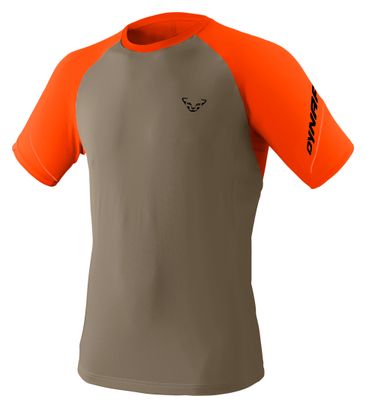 Dynafit Alpine Pro Trail-T-Shirt für Herren, beige/orange