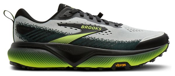 Brooks Cascadia 20 Trail-Laufschuhe, Größe L, Grau/Gelb, Herren