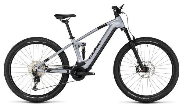 Cube Stereo Hybrid 120 Race 750 Elektrisch Volledig Geveerd MTB Shimano Deore XT 12S 750 Wh 29'' Polair Zilver 2024