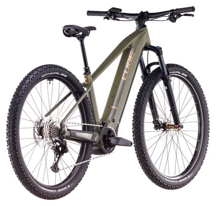 Cube Reaction Hybrid Pro 800 Electric Hardtail MTB Shimano Deore/Deore XT 12S 800 Wh 27.5'' Dusty Olive Green 2025