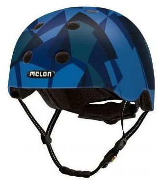 Casque de vélo Urbain - MELON - Mosaïque Bleu - BLEU